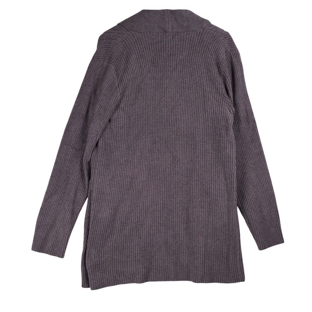 Barefoot Dreams CozyChic Lite Cable Knit Cardigan Graphite Gray BDWCL20924 S - Picture 3 of 8